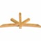 Ekena Millwork Alberta Rough Sawn Timber Gable Bracket, Western Red Cedar, 72"W x 36"H x 4"D x 4"F, 12/12 Pitch GBW072X36X0404ALB00RWR - alternate 4